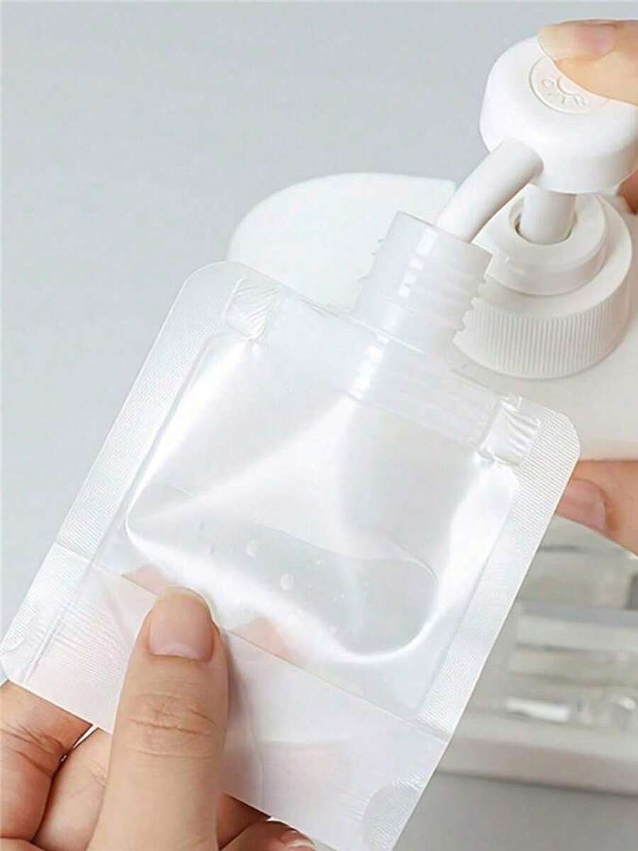 旅行可再填充扁平袋洗发水液体乳液分配袋化妆品可再填充扁平袋旅行瓶套装 30ml/50ml/100ml 适用于旅行收纳袋、化妆包、化妆包、度假收纳袋、大容量化妆品收纳化妆盒，可容纳口红、刷子、护肤品、手机、硬币、小物品，适用于家庭、礼物、度假和节日万圣节圣诞节多功能用途，波西米亚风