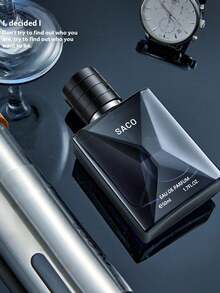 1pc Blue Intense Men's Cologne - Long-Lasting Aquatic Fragrance With Lemon, Mint And Jasmine, Alcohol-Free And Talc-Free, Suitable For Dates, Everyday Wear And Gifting, 1.69 Fl Oz Per Bottle