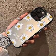 Funda de Teléfono con Patrón de Flores Felices y Lindas Adecuada para 16 15 14 13 12 11 Pro X XR XSMAX 8 Plus Cubierta Trasera Mate a Prueba de Golpes - Colores mixtos - Ver 8