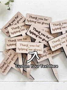 有趣的定制亚克力植物桩，个性化植物标牌，室内盆栽配件，植物标记，花园桩，花园装饰，植物配件，有趣的植物标记，植物桩，植物标牌，波西米亚风礼品，Cottagecore - 彩色 - 查看 2