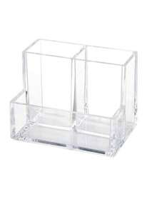 Transparent Multi-Layer Pen Holder, Cosmetic Storage Box, Multifunctional Desktop Organizer, Can Store Makeup Brushes, Lipsticks, Student Stationery