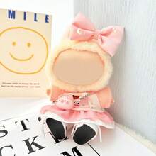 17cm Hanging Ornament - Pink Pig Dress Set, Cute Casual Piglet Outfit - Multicolor - View 4