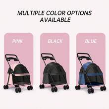 Ultra-Light Foldable Pet Stroller For Cats/Dogs (3.7kg) - Breathable Mesh, Detachable Basket & 4 Wheels | Ideal For Senior Pets & Small Breedsdog Stroller Cat Stroller Pet Stroller Dog Strollers For Dogs