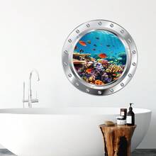 3D Underwater World Wall Stickers Bedroom Living Room Home Decor Art -Frienly Removable Decals PVC Murals - Multicolor - View 6