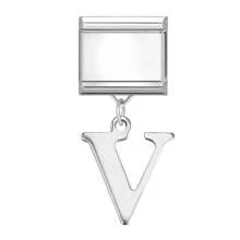 1 Stück Buchstaben Elemente DIY kreatives Accessoire Schmuck, modisches Anhänger Design personalisierbar DIY Armband Halskette Ring Fußkettchen, vielseitig, filigran, süß, modulares Armband
