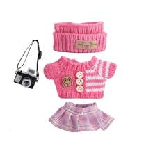 6.69 pollici Vestiti di bambola, compatibili con , include 3 outfit - cappello secchio alla moda, maglione e set di pantaloni o gonna, adatto per bambole di 6.69 pollici, accessori carini per bambole per giochi e esposizione (scarpe e bambola non incluse)
