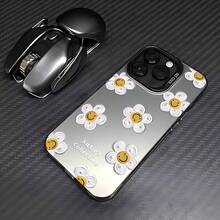 Funda de Teléfono con Patrón de Flores Felices y Lindas Adecuada para 16 15 14 13 12 11 Pro X XR XSMAX 8 Plus Cubierta Trasera Mate a Prueba de Golpes - Colores mixtos - Ver 6