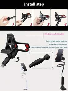 Slouchy手机支架桌面床头创意通用手机旋转螺旋支架床头床边桌面躺着看剧宿舍通用好物Nan360°旋转