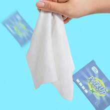 10pcs/Pack Halloween Cooling Wet Wipes, Refreshing Mint Scented Cleansing Wet Tissues, Portable Travel Size Wet Wipes For Daily Use