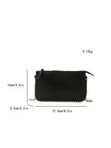 Bolso sobre agrietado, nuevo bolso de hombro de moda y Charm para dama, bolso cruzado popular con cuentas, elegante bolso de imitación de perla