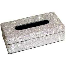 Luxury Crystal Rhinestone Handmade Bling Decorative Tissue Holder Box - 1 - View 3