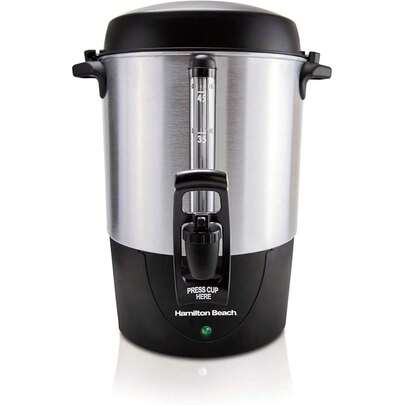 Cafetera de Gran Capacidad Fast Brew 45 Tazas Hamilton Beach con ventana medidora de café
