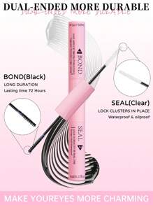 Eyelash Bonding And Sealing 10ml Single Eyelash Adhesive And Sealing Super Strong Shaping Eyelash Extension And Eyelash Tweezers Set