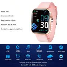2025 Latest Smart Watch, 2.05" Full Touchscreen, Stylish Health & Fitness Smartwatch With Metal Body, Wireless Calling & Message Alerts, Multi-Sport Modes Like Running, Climbing, Pedometer. Great Gift For Holidays!