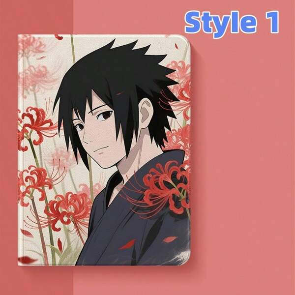 bandai 1 pieza Funda protectora de iPad/Tableta con diseño de Uchiha Sasuke apta para iPad de 11a generación, iPad Air de 7a generación, Uchiha Itachi iPad de 10a generación, Uchiha Madara iPad Air de 5a generación, iPad Mini 6, Uchiha Suigetsu iPad Pro de 11 pulgadas, funda de silicona 3D con dibujos animados