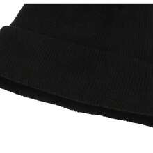 Winter Kit Hat And 01 Pair Of Plain Black Gloves One Size Adult Female And Male - Black - View 2