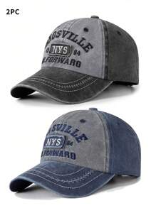 Women's Washed Denim Baseball Cap, Vintage Alphabet Embroidery, Baseball Cap, Sun Hat, Outdoor Activities And Daily Wear, Spring And Summer New Style