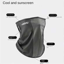 1 pieza Máscara de protección solar para la cara y el cuello para hombres, serie de verano: Incluye protección UV, fibra de poliéster transpirable, tejido adecuado para montar en motocicleta
