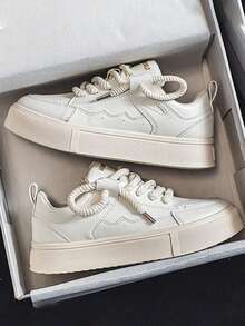 Women Wedge Sneakers - 白色 - 查看 4