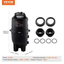 Sweiko Kartuschenfilter für Pools, 30 m² Filterfläche, Filtersystem für oberirdische Pools mit verbessertem Filter und Auslaufschutz, für Whirlpools, Spas und aufblasbare Pools