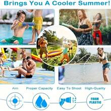 1/4/8PCS 水枪，水枪泡沫喷射玩具枪，新款夏季 EVA 吸盘水枪，带塑料手柄的超级吸水泡沫喷射玩具，夏季户外游泳池、泳池玩具、后院、沙滩打水玩具，夏威夷派对用品 - 适用于游泳池、沙滩、夏日派对、户外水上活动、万圣节/圣诞节/感恩节（颜色随机） - 彩色 - 查看 9