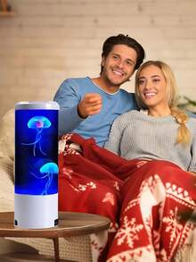 1pc Jellyfish Lamp, Mesmerizing Lava Lamp, Jellyfish Table Lamp, Mood Light, Color Changing Light, Bedside Lamp, LED Night Light, Lava Lamp - USB Powered, 7-Color Jellyfish Ambient Reading Lamp, Suitable For Bedroom, Living Room, Dining Room, Study, Library Lighting, Birthday, Holiday Gift