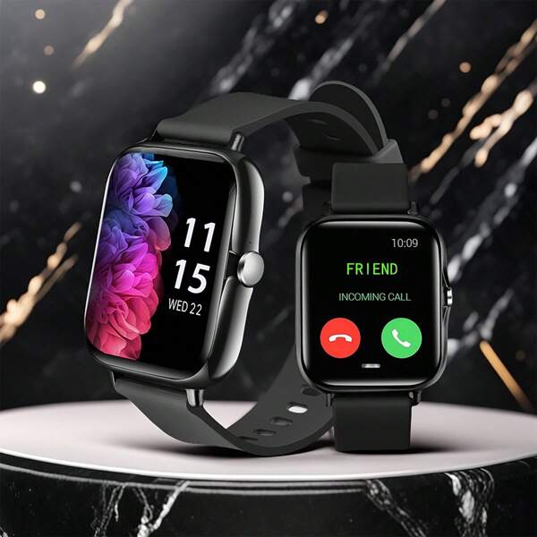 Eytlptoc Multifunctional Smart Watch - (Answer/Dial Calls), Multiple Sports Modes, Remote Camera, Music Playback Control, Alarm Clock, Call & Message Notification, Wireless Connection Compatible With Smartphones, Fashionable Wearable Watch For Men And Women!