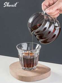 shoxil 2 件套优质手冲咖啡套装 - 耐热玻璃云朵壶和滴滤器 | 为家庭咖啡师和咖啡爱好者打造的完整冲泡系统 - 無色 - 查看 3