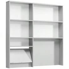 Miroytengo Estantería modular multifunción 120 cm de cocina EKO mueble color gris aluminio moderno - Blanco - Ver 1