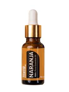 Aceite esencial naranja Zentir 10ml pureza energía aromaterapia bienestar mental relajación aroma cítrico natural aplicación difusores masaje corporal