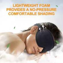 1PC 6A Mulberry Silk Sleep Mask|Ice-Cool & Breathable Eye Cover For Deep Sleep|100% Pure Adjustable Blindfold For Travel & Migraine|SPA-Grade Blackout Shades (3 Colors) - Pink - View 4