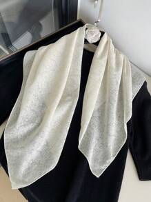 1 件女士花卉印花 70 厘米头巾，多功能头带、腰带、颈巾、时尚配饰、防晒