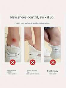 4pcs Anti-Friction Sport Shoe Insoles - Nylon Foot Protector Pads With Adhesive Backing, Provide Comfort And Support, In Beige And Black Colors, Enhanced Shoe Comfort | Ergonomic Shoe Inserts | Heel Cushion Inserts, Shoe Accessories