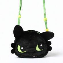 Spin Master Dragon Tamer Series - Adorable Toothless Boy Plush Crossbody Bag | Soft Fluffy Cuddly Shoulder Storage Bag For Girls Christmas Birthday Present