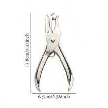 1pc Office Plastic Bag Metal Paper Hole Punch School Supplies,Back To School