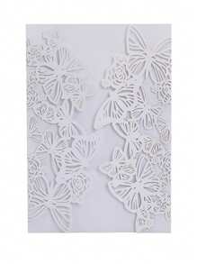 10 piezas/250g Tarjetas de invitación metálicas brillantes para boda, decoración de fiesta de cumpleaños, tarjetas de felicitación personalizadas con brillo (sin incluir tarjeta interior ni sobres)