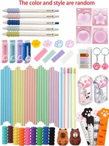 Cute Cat Paw Pencil Sharpener, Manual Office, Home And School Supplies Pencil Sharpener With A Lid, Pink And Grey Pencil Sharpener, Small Handheld Pencil Sharpener, Cat Paw Manual Pencil Sharpener Accessories, Office, Home And School Supplies, Cat Paw Shape With A Lid Suitable For Children, Adults And Students, School Supplies, Student Awards, Children's Gifts, Pencil Sharpener Accessories, Pink And Grey Back To School
