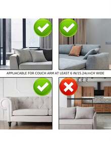 1 件木制扶手托盘，实木材质，扶手保护设计，可折叠杯架，适用于客厅沙发和电视托盘，女士收纳架，旅行必备品，返校宿舍收纳 - 彩色 - 查看 7