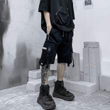 XYXIONGMAO's Joggers Techwear Black Hop Cargo Shorts Streetwear Sweatpants Cargo Pants