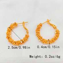 Ohrringe, goldplattiert, kleine runde Ohrringe, Modeschmuck als Geschenk für Frauen, Kreolen, Ohrlochpiercing, goldene Ohrringe, Piercing-Accessoires