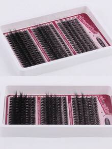 300 Stück Büschel Wimpern D-Locken DIY Wimpernverlängerungs-Set, 10-18mm gemischte Länge schwarze einzelne Wimpern mit Werkzeugesset 30D+40D+50D schwarze D-Locken Wimpernverlängerungs-Bundle mit Kleber und Versiegelung, Entferner, Pinzette, Augenpinsel, Großkapazitäts-Büschel-Falschewimpern+Wimpernkleber inklusive Mascara-Pinsel, Pinzette mit Doppelspitze, Wimpernentfernungscreme für Zuhause und Reise Wimpern-Set, Wimpern, Falsche Wimpern