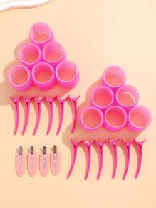 28 piezas/Set Rodillos de pelo de gran tamaño con pinzas, rizado autoadhesivo adecuado para cabello largo/medio/corto y flequillo, herramienta de rizado de cabello DIY (incluye 12 tubos de rodillo grandes + 16 pinzas), esenciales para volver a la escuela, viajes y vacaciones, rizadores de cabello, cepillo para cabello rizado, rodillos, productos para cabello rizado, rizador, rodillos para rizar el cabello, herramientas para cabello rizado, rizador de cabello