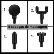 Massageador Elétrico Alta Frequência Profissional Muscular Massagem - Bronze - Visão 3