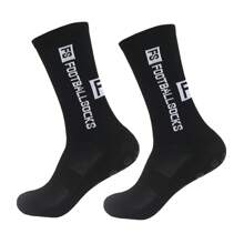 4 Pares de Calcetines de Deporte con Puntos de Silicona Antideslizantes, Adecuados para Fútbol, Correr, Ciclismo, Senderismo