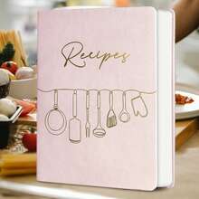 可作为礼物的皮革封面食谱书 - 可定制的空白烹饪日记本，带有 144 页食谱 - 耐用的个人食谱整理器，适合厨师和家庭厨师、家庭食谱、学校用品、返校