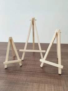 10 Pcs Wooden Mini Easel Frames Suitable For Photos, Handmade Cards, Table Signs, Business Cards, Signs, Gift Desktop Triangle Display Stand, Wedding Table Card Stand Bracket, Painting Crafts, Mini Display Stand, Home And Office Accessories, Home Decor, Room Decor