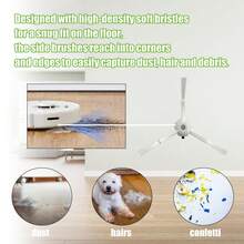 Side Brush Replacement For Roborock S8 Pro Ultra, S7 Max Ultra, Qrevo, Roborock Qrevo Slim, Series Of S7 MaxV/S7/Q7Max/Q8 Max/S8/Q7/Q5/S6/S5/S4/E5/E4/E3/E2 Robot Vacuum Cleaner - White - View 6