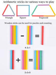 儿童蒙特梭利教具鳄鱼鱼骨配对颜色认知精细动作训练木制早教益智玩具 - 彩色 - 查看 11