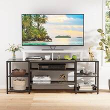 47" TV Riser For 32-60 Inch TV, TV Riser Stand Shelf, Tabletop TV Stand Riser, Computer Monitor Table For Home Living Room, Study Office (Brown) - 棕色 - 查看 1