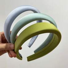 3 Peças Faixa de Cabelo de Esponja de Tecido Antiderrapante, Adequada para Uso Diário de Tiara de Cabelo